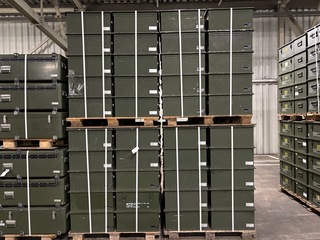 Ca. 200x Defensie kist, groen